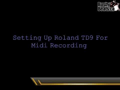 Setting Up Roland TD9 For Midi Recording