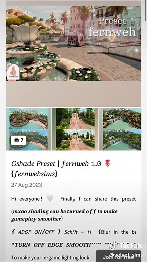 Replying to @❀˖° Both are found on patreon 😁 #sims4 #thesims #gshade #mods #sims