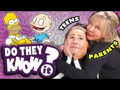 Do Teens Know Their Parents' Favorite 90s Cartoon Themes? | React: Do They Know It?