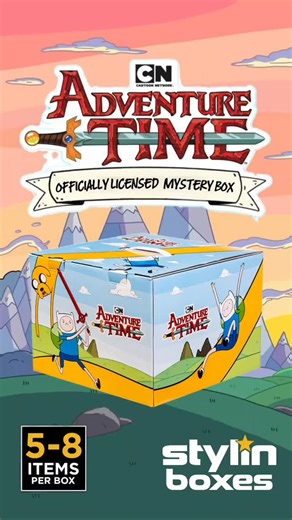 Stylin Boxes on Instagram: "🗡️ What Time Is It? Mystery Box Time! 🗡️ Jump into the Adventure Time with our officially licensed mystery box! What awaits you ? 🎁 Officially licensed products from your favorite cartoon 🔍 Hard-to-find collectibles featuring Finn, Jake, and the gang 🎁 5-8 surprises straight from the Land of Ooo Perfect for fans of Finn, Jake, Princess Bubblegum, and more! Snag yours before they vanish like the Ice King’s crown! #adventuretime #Finn #Jake #cartoon #adventure #mys