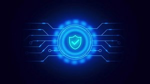 glow Cyber security data protection business technology privacy concept