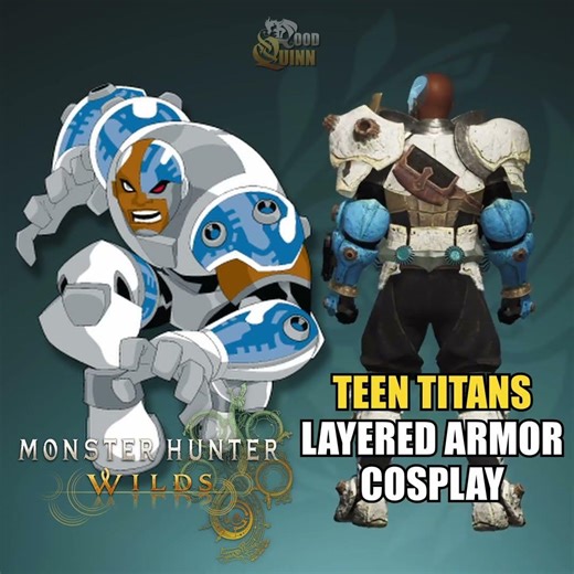 Layered Armor Cosplay While Waiting for #mhwilds Expansion Pt.2 - #teentitans
