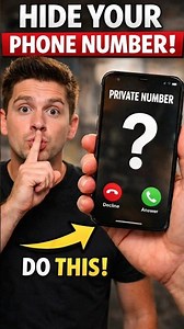 How to hide your phone number when calling someone #shorts
