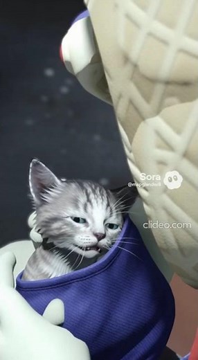 Rod finds a kitten and takes care of it #sora2 #icescreamhorrorgame #ghaffarbhai