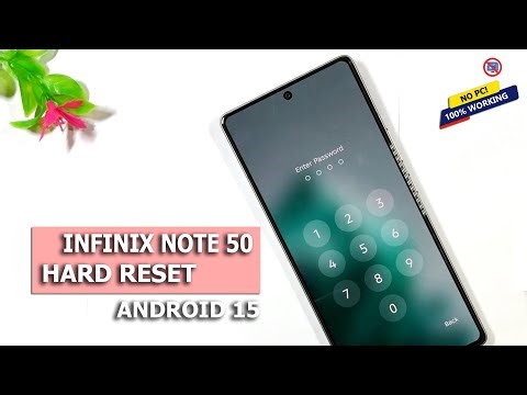 How to Infinix Note 50 Hard Reset Android 15 || x6858 Unlock Screen Password Remove Without Pc