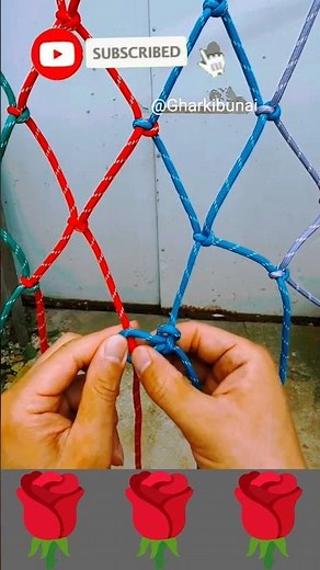 How to Make a Strong Rope Net with Easy Knots #ytshorts #edit #viral ‪@GharKiBunai‬
