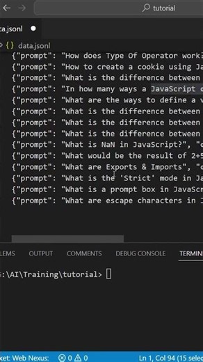 Fine-Tune OpenAI GPT-3 Davinci Model - JavaScript Walkthrough #shorts #javascript #chatgpt #openai