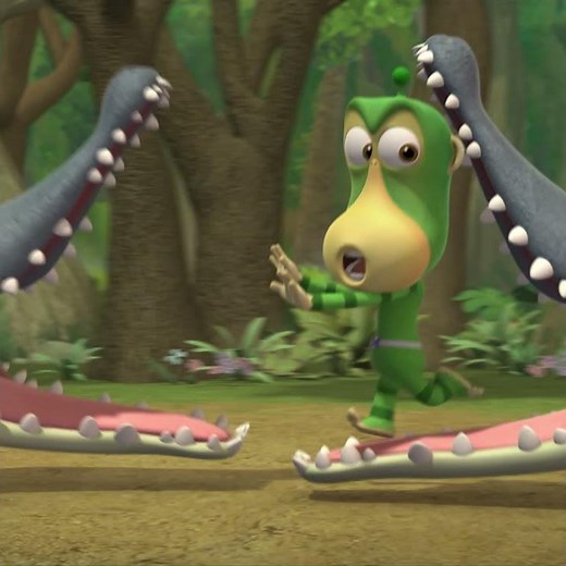 Cartoons for Children | Alien Monkeys: Crocodile ashore | Funny Cartoons | #Shorts