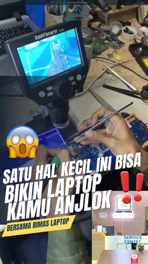 Laptop kamu makin hari makin lemot? Padahal dipakai biasa aja? 🤔 Bisa jadi bukan karena spek, tapi karena debu yang numpuk di dalam laptop 💨 Makanya penting banget buat maintenance rutin minimal 6 bulan sekali 🔧 Tenang, nggak perlu bongkar sendiri. Langsung bawa ke Rimas Laptop 💻 Rawat sekarang, biar laptop kamu balik lagi ke performa optimal 🚀 Kunjungi Cabang Terdekat Kami : 📍Bekasi Grand Galaxy 62 812-1000-1654 📍Jakarta Tanjung Duren 62 823-1234-0156 📍Depok Margonda Raya 62 812-6000-43
