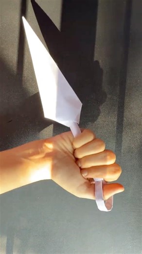 How to make paper Kunai Minato ( Origami Kunai Knife Simple ) #craft #naruto #origami
