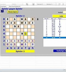 Das Spiel in nur 9 Zügen gewinnen Schach in Excel