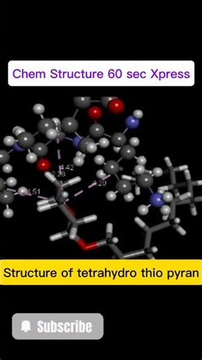 How to draw structure of tetrahydrothiopyran? #viral #ytshorts #pharmaceuticalchemistry #chemistry