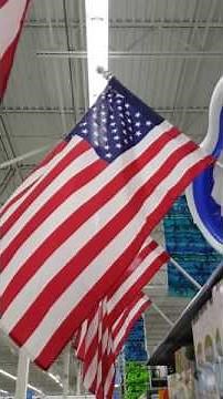 (2016-05-26) Aisle of U.S. Flags at Walmart