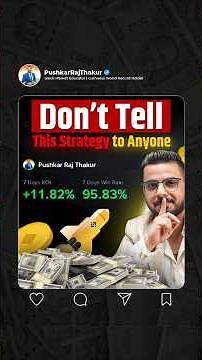 Don’t Tell This Secret Trading Strategy to Anyone 🤫 | 95.83% Win Rate