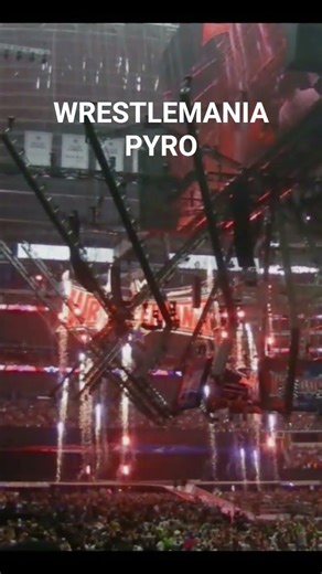 WrestleMania Opening Pyro #shorts