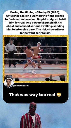 Rocky IV (1985) That Punch Sent Him to the Hospital 😳