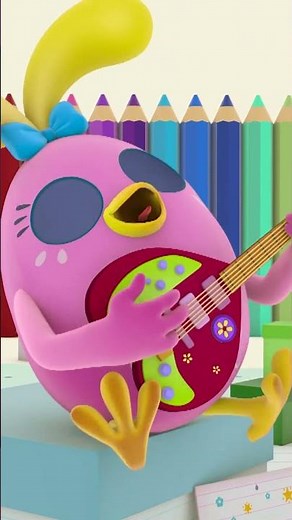 The Color Song with the Egg Band 🎨 | Songs For Kids #shorts
