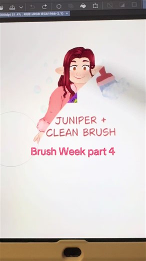 Simple n clean 😌✨ #brushweek2025 #artchallenge #artistsoftiktok #originalcharacter #ocart