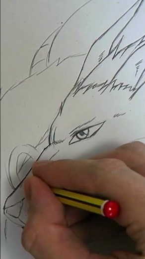 How to Draw Epic Anime Dragon | Haku | Spirited Away | Time Lapse #drawing #shorts #art