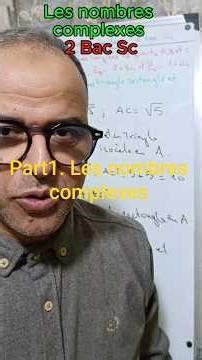 Part1. Les Nombres Complexes