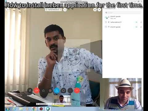 How to install webex application for the first time.