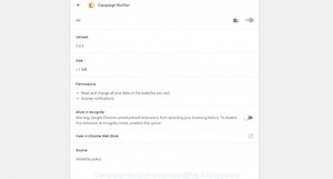 How to remove Campaign Notifier extension [Virus removal guide]