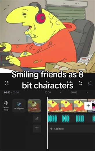 Smiling Friends as 8-Bit Characters