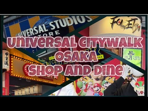 [Visit_JP] Universal Citywalk Osaka: Universal Studios Store, Tsuruhashi Fugetsu, Juhachiban