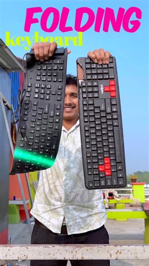 Robiul Alam on Instagram: "Folding Vs Normal Keyboard!"