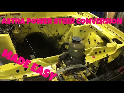 Easy guide on HOW TO do a Astra electric power steering pump conversion on an alternate car
