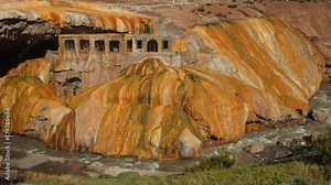 The Inca Bridge, Puente del Inca, Central Andes, Mendoza Province, Argentina