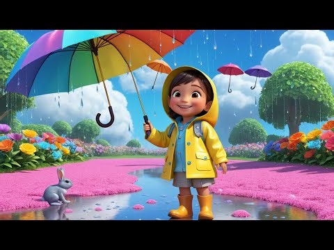 Rain Rain, Stay and Play | Popular Nursery Rhyme | Educational Kids Songs