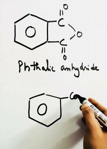 structures of Phthalic anhydride and Phthalic acid#chemistry