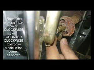 How to fix a yellow flame problem of stove to blue flame