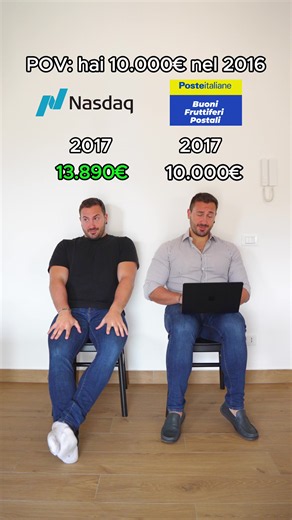 10.000€ nel 2016. Due scelte, due risultati completamente diversi nel 2026 🫠 Da una parte chi ha investito nei mercati si è ritrovato un capitale cresciuto in modo significativo, dall’altra chi ha scelto strumenti “sicuri” ha visto il proprio denaro restare quasi fermo, mentre l’inflazione ne riduceva silenziosamente il valore reale anno dopo anno 📉💸 La differenza non è stata il caso, ma il tempo e il modo in cui i soldi sono stati messi al lavoro. Commenta con LIBERTÀ e seguimi per capire co