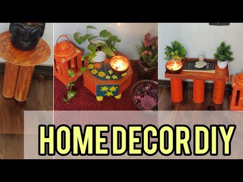DIY Decor table from waste material #recycle#best out of Waste