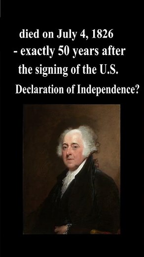 Adams and Jefferson Died on the Same Day