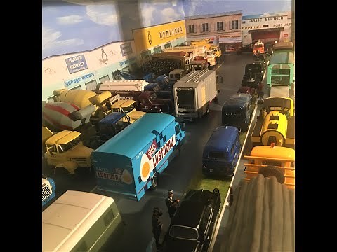 Diorama 1/43 Garages BERLIET sur l' A6