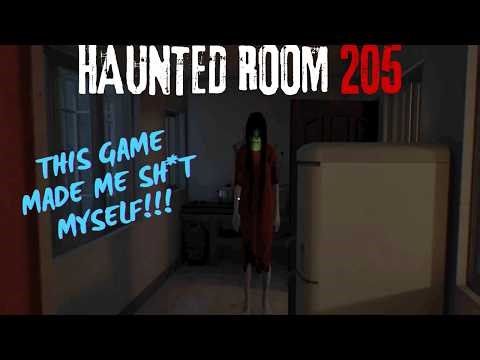 THE JUMPSCARE NEARLY BROKE MY NECK!!! | HAUNTED ROOM 205