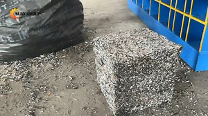 92 reactions · 14 shares | How to Press Steel Shavings, Aluminum Cans and different metal scrap into Bales? | Suny Machinery | Facebook