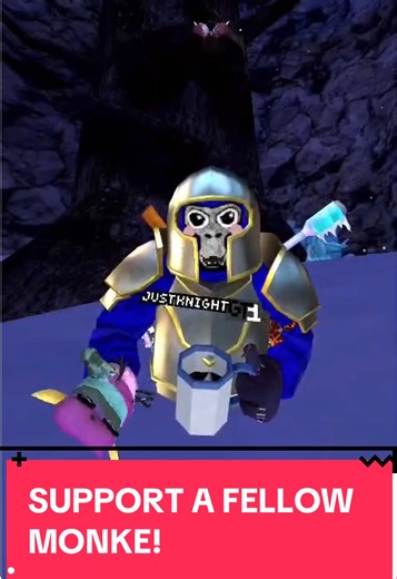 Support a Monke in Gorilla Tag VR