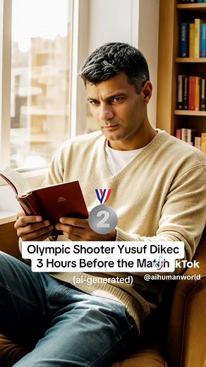 Turkish shooter🔥😎 No gear😎 Hands in pocket🥈✨#olympics #yusufdikec #olympics2024 #shooting #turkishshooter #silvermedal #olympicsport