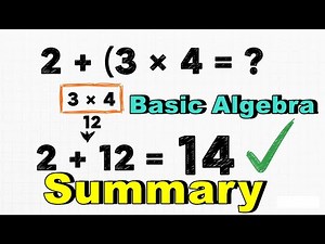 Basic Algebra - Summary