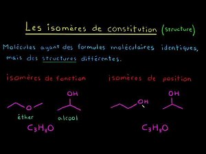 Les isomères de constitutions