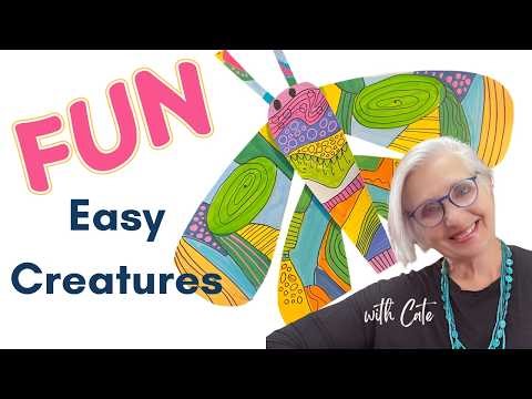 Easy Fun Creatures To Draw And Colour