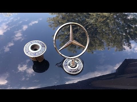 How to change mercedes hood ornament / emblem