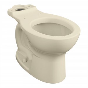 American Standard Cadet PRO 3517D101.021 Bone Vitreous China Floor-Mount Standard Height Round Toilet Bowl - 1.28 GPF