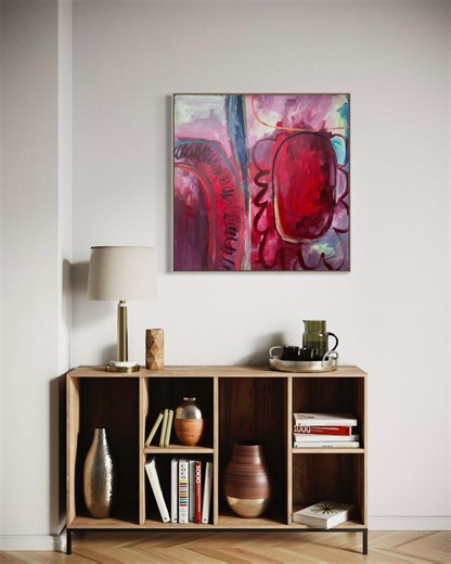 Large Abstract Original Art | Acrylic on Canvas | 36" X 36" | Signed - Etsy