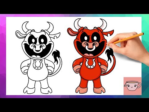 How To Draw Bully Bullito from Poppy Playtime | Fanmade Smiling Critters | Easy Drawing Tutorial