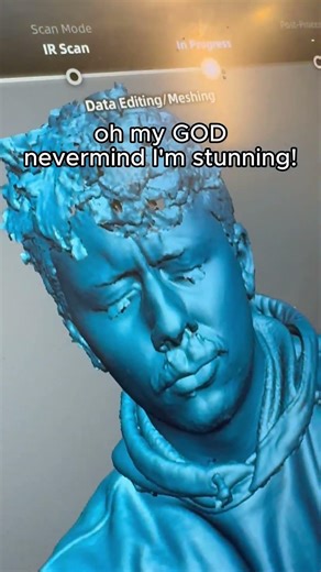 The 3D scanner did me... dirty?? #3dscanning #shorts #diy